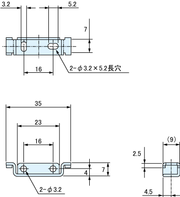 AC-BF2 外形寸法図