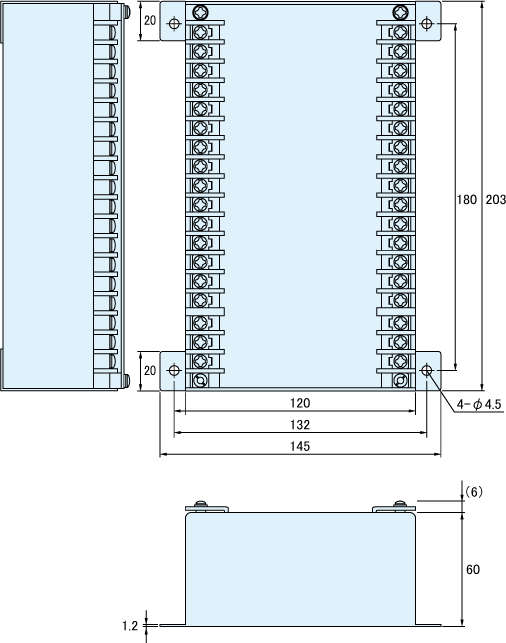 5501 外形寸法図