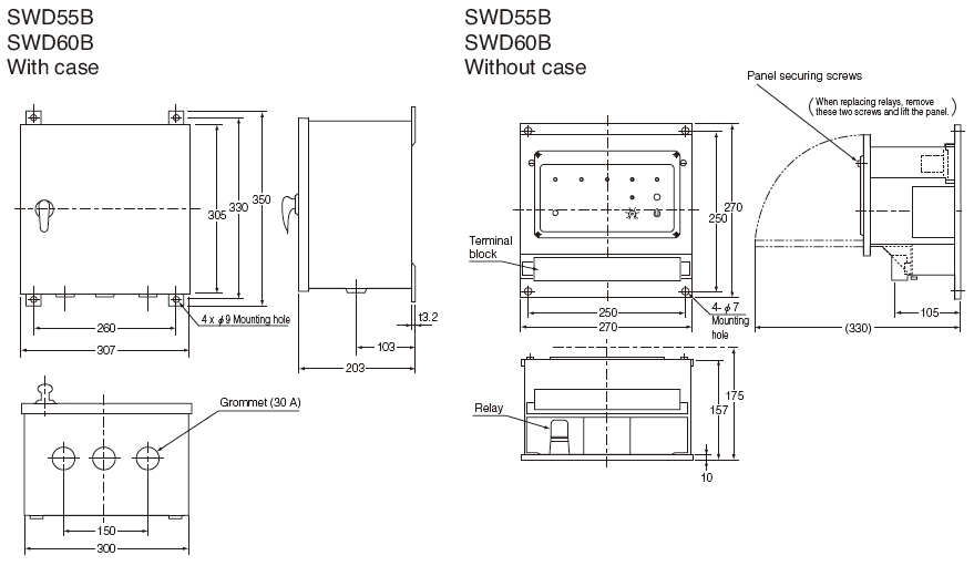 SWD55B Dimension