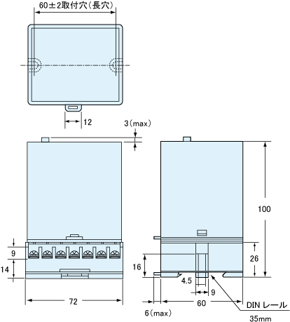 HDA300A 外形寸法図