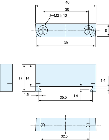 FA7EU 外形寸法図