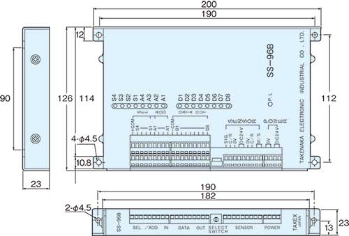SS-96B 外形寸法図