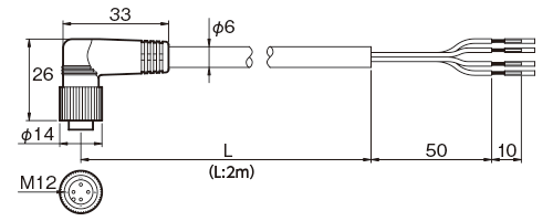 FAC-D4R2L 外形寸法図