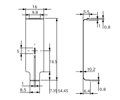 XNE2-P5X1 外形寸法図