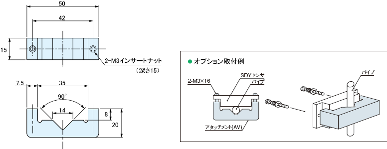 SDY-AV 外形寸法図